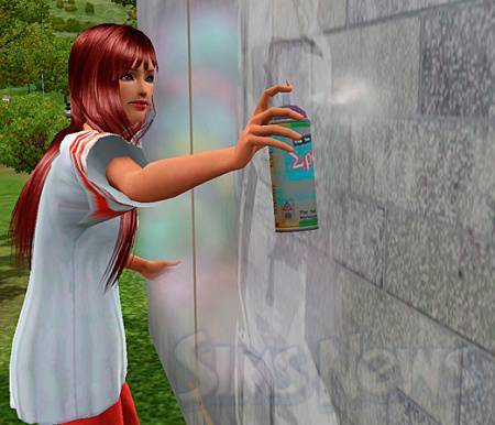 Новости - Навык стрит-арт в The Sims 3 Студенческая жизнь